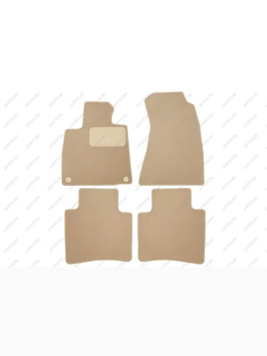 Коврики в салон Klever Premium HONGQI H9 2022- сед., 4шт (текстиль, бежевые)  Хонги Х9 Klever klever0411600322112kh