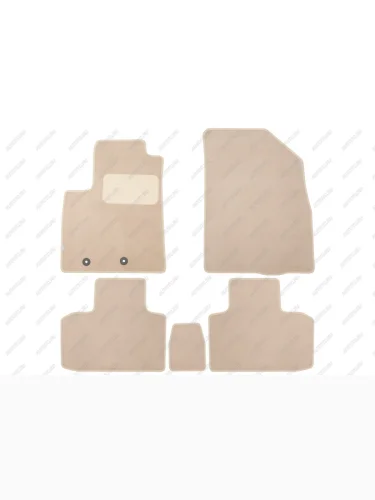 Коврики в салон Klever Premium DONG FENG Shine MAX 2022- сед., 5шт. (текстиль, бежевые)  Донг Фенг Шайн Макс  ДонгФенг Шайн Макс Klever klever0409600822112kh