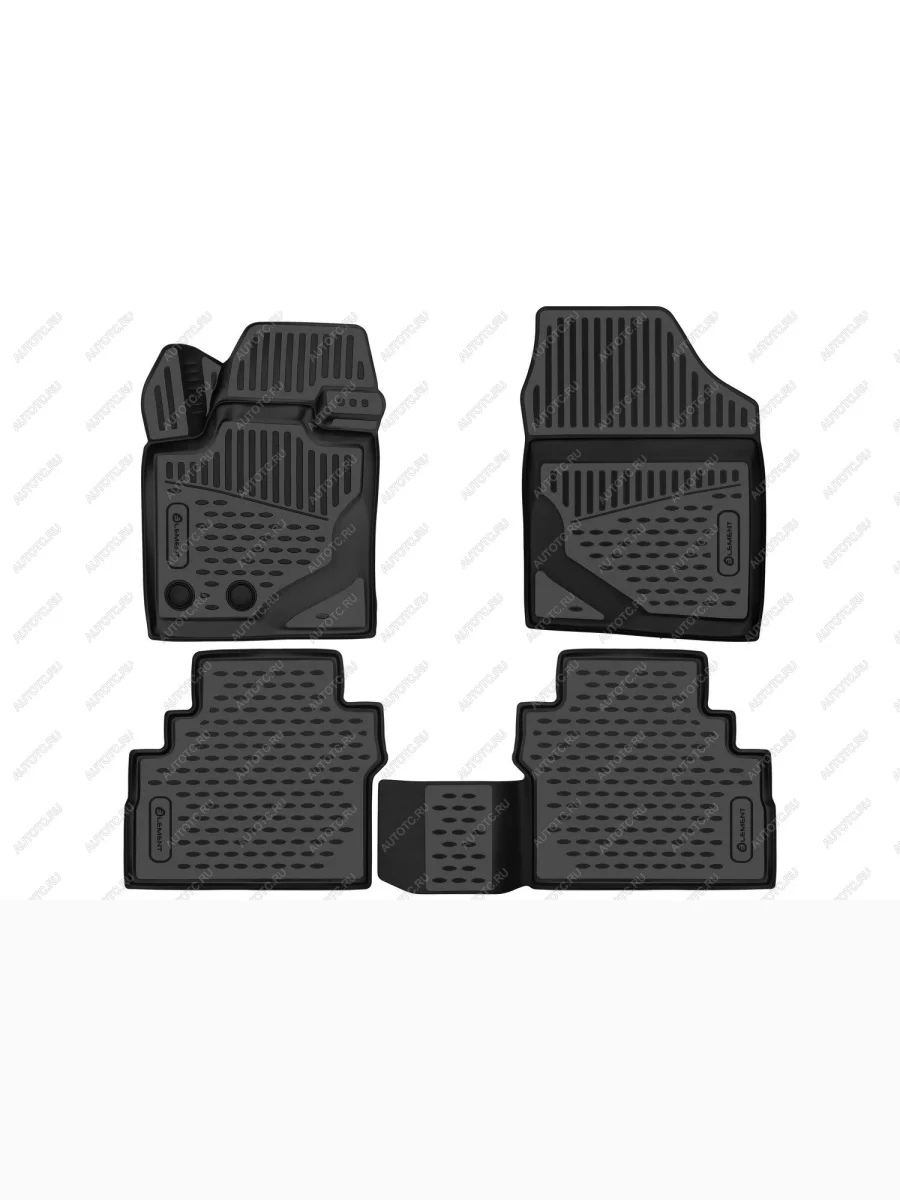 Коврики 3D в салон Element  Москвич 3e (2022-2025) DA22 (черные)  в Керчи Республика Крым