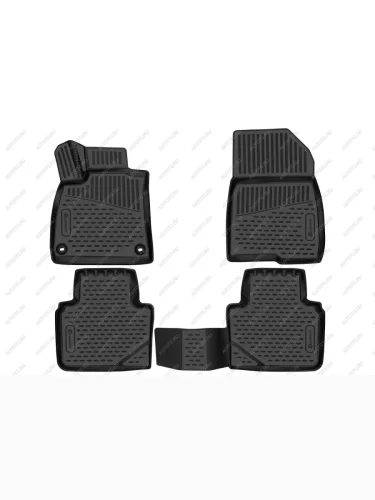 Коврики 3D в салон (полиуретан) Element (черные) Honda Accord  10 CV (2019-2022)