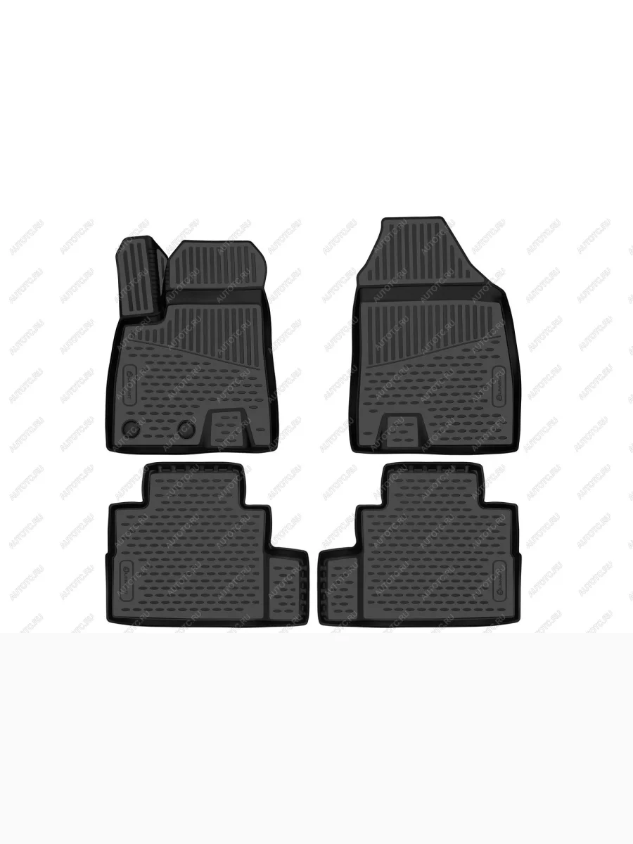 Коврики 3D в салон подходят (полиуретан) Element Jetour Dashing (2022-2025) (черные)  с доставкой в г. Керчь