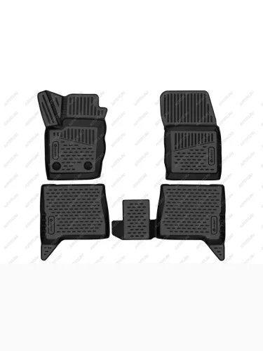 Коврики 3D в салон Element (черные) Great Wall Poer KingKong (2021-2025) пикап