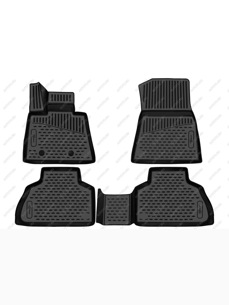 Коврики 3D в салон (ПУ, повышенная износостойкость) FORMAT  BMW X5 (2018-2022) G05 (черные)  в Самаре Самарской области