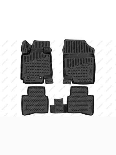 Коврики 3D в салон подходят для МОСКВИЧ 3 2022,- 4шт. (ПУ, повышенная износостойкость) FORMAT format.3da67535210k