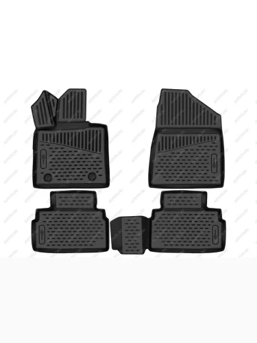 Коврики 3D в салон подходят для CHANGAN UNI-Т (I) 2022-, 4шт. (ПУ, повышенная износостойкость)  Чанган Юни-Т FORMAT format.3dan0466210k