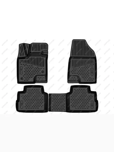 Коврики 3D в салон (ПУ, повышенная износостойкость) FORMAT (черные) Haval Dargo (2022-2025)