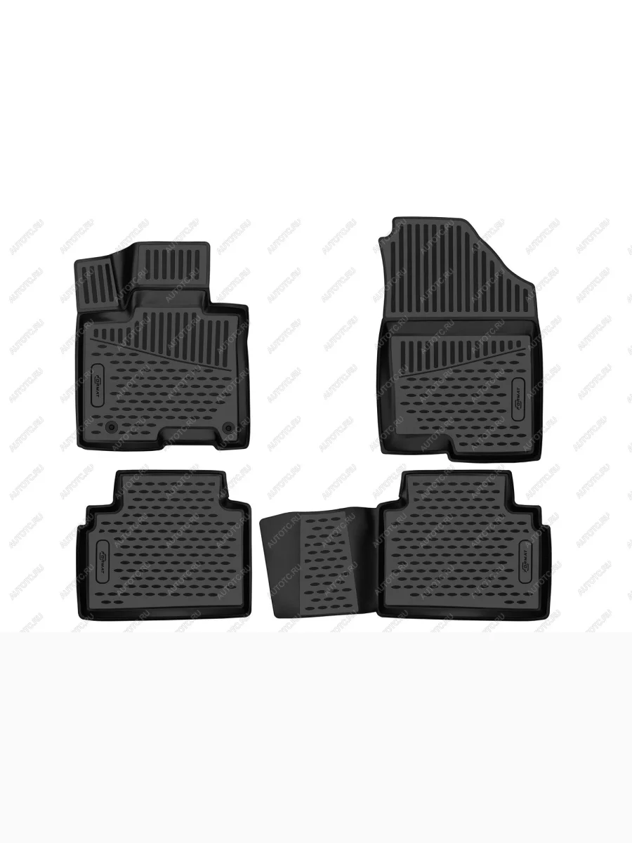 Коврики 3D в салон (ПУ, повышенная износостойкость)(длинная база) FORMAT  Hyundai Tucson (2020-2022) NX4 (черные)  в Керчи Республика Крым