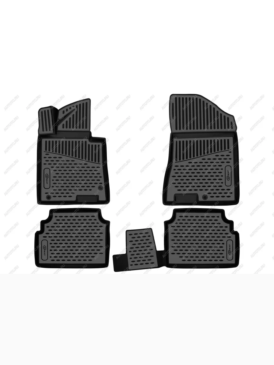 Коврики 3D в салон (ПУ, повышенная износостойкость) FORMAT  KIA K5 (2019-2022) DL (черные)  в Керчи Республика Крым