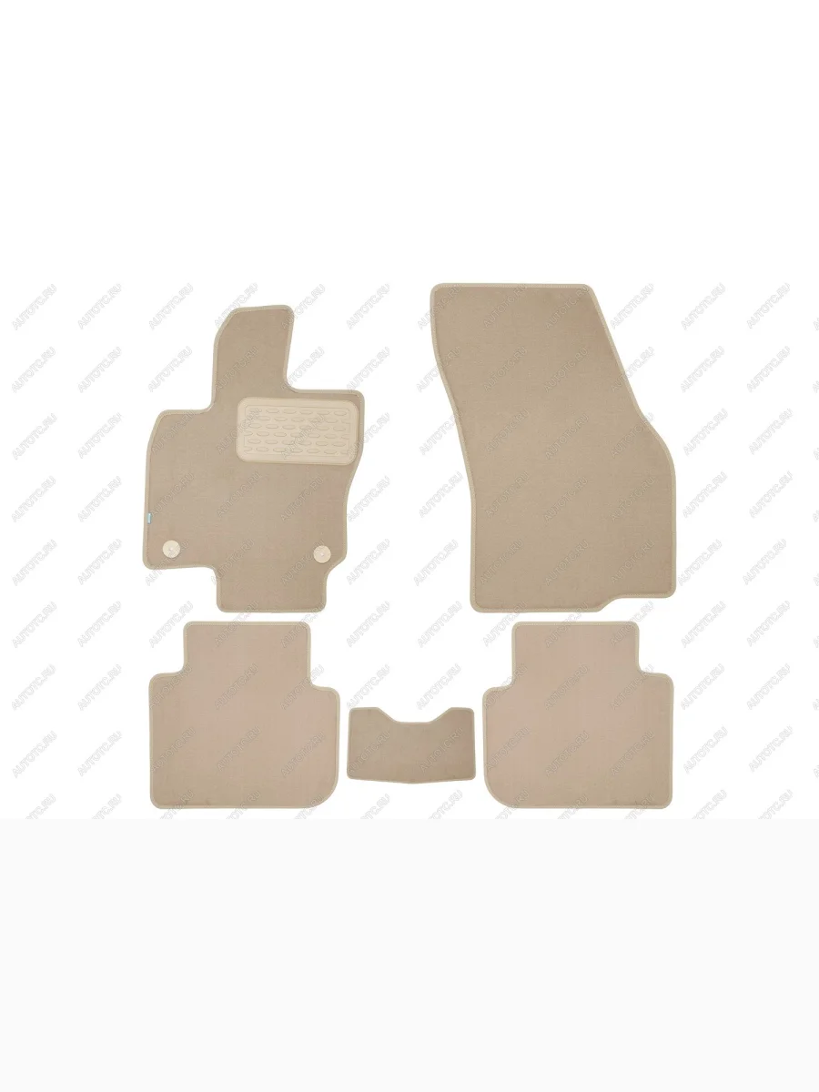 Коврики в салон Klever Premium JETTA VS7 2023- кросс, 5шт. (текстиль, бежевые)  Джетта ВА7  Джетта ВС7 Klever klever0412800322112kh  в Керчи Республика Крым