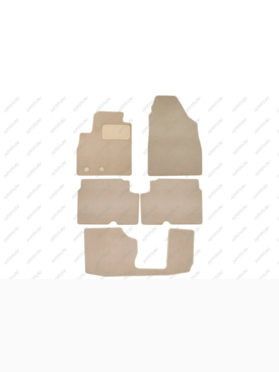 Коврики в салон Klever Premium Jetour X90 Plus  2023-, кросс., 5шт. (текстиль, бежевые)  Джитур X90 Плюс Klever klever0412700122112kh  в Самаре Самарской области