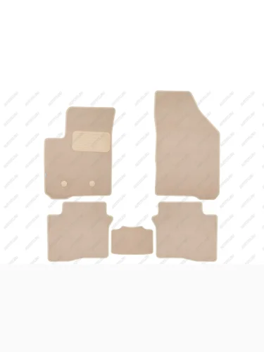 Коврики в салон Klever Premium OMODA S5 2023- седан, 5шт. (текстиль, бежевые)  Омода С5 Klever klever0412000222112kh