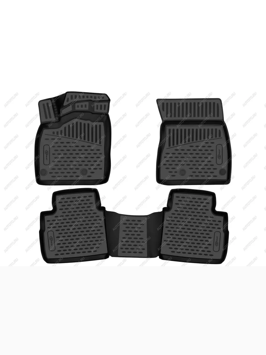 Коврики 3D в салон подходят для NISSAN Rogue 2021-, 3шт. (ПУ, повышенная износостойкость)  Ниссан Рог FORMAT format.3dan0028210k  в Самаре Самарской области