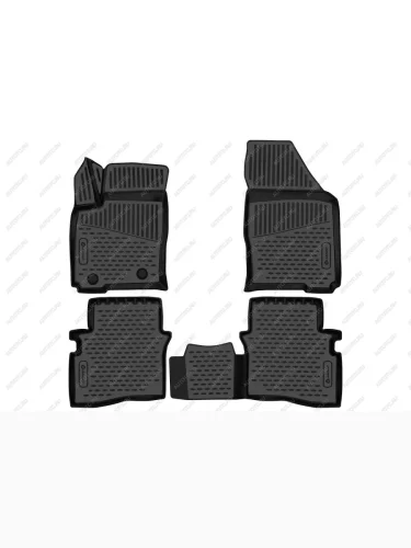 Коврики 3D в салон Element (черные) Omoda S5 (2023-2025)