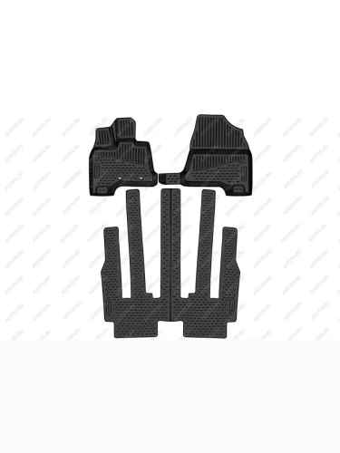 Коврики 3D в салон Element (черные) Honda Odyssey RC4,RC1,RC2 2-ой рестайлинг (2020-2023)