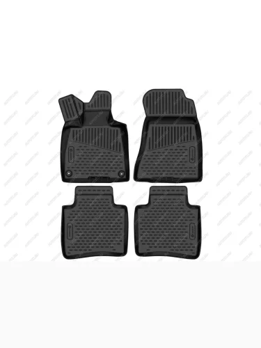 Коврики 3D в салон Element (черные) Hongqi H9 (2020-2025)