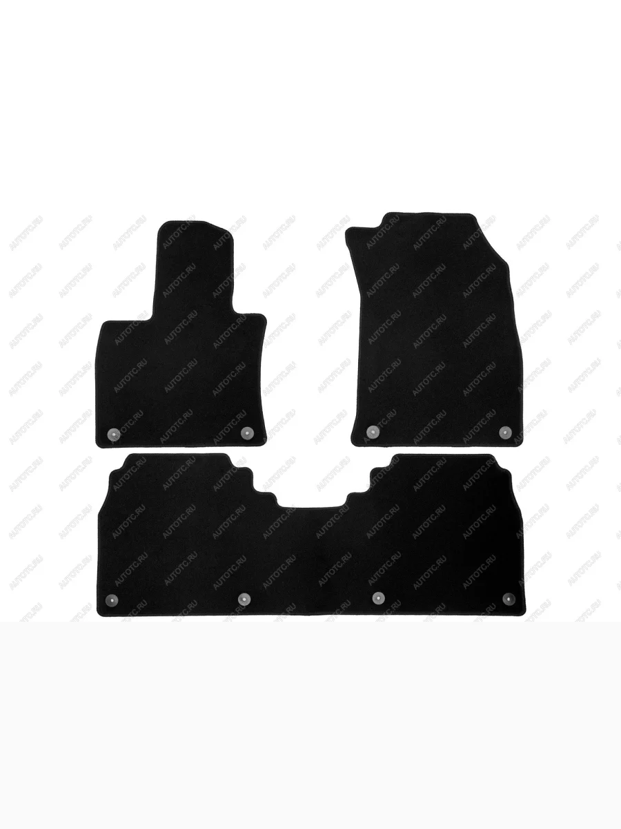 Коврики в салон Klever Econom Hongqi E-HS9 2020- (6 мест), 3 шт. (текстиль)  Хонги Е-ХС9 Klever klever0111600201200k  в Воронеже Воронежской области