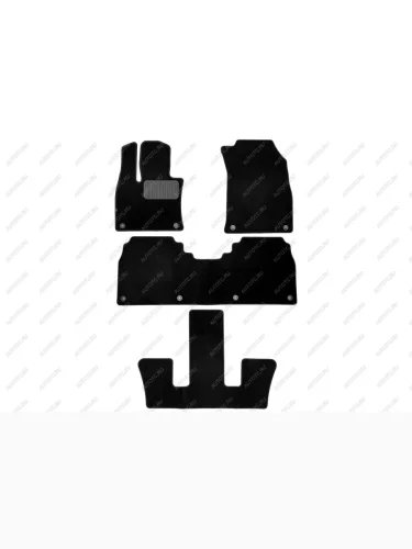 Коврики в салон Klever Premium Hongqi E-HS9 2020- (6 мест) Ун. 4 шт. (текстиль)  Хонги Е-ХС9 Klever klever0511600222110kh