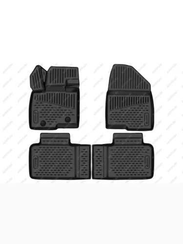 Коврики 3D в салон Element (черные) BAIC X55 (2023-2025)