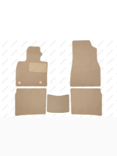 Коврики в салон Klever Premium HONGQI HS5 2019-, внед., 5шт (текстиль, бежевые)  Хонги ХС5 Klever klever0411600622110kh