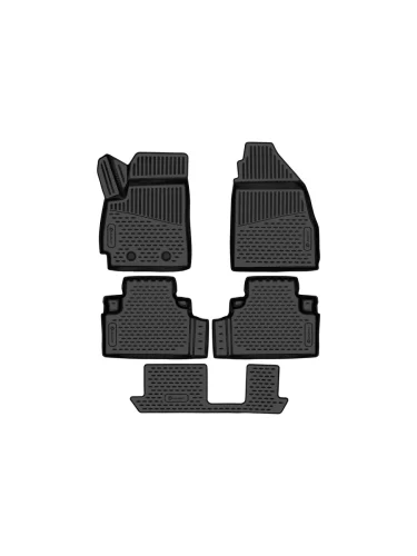 Коврики 3D в салон Element (черные) Jetour X70 Plus (Китай) (2020-2025)