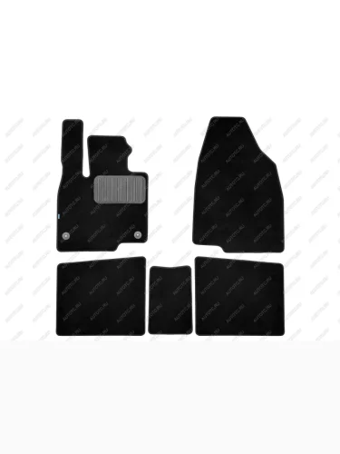 Коврики в салон Klever Premium FAW Bestune T99 2023-, внед., 5шт (текстиль)  ФАВ Бестюн Т99 Klever klever0506201822110k