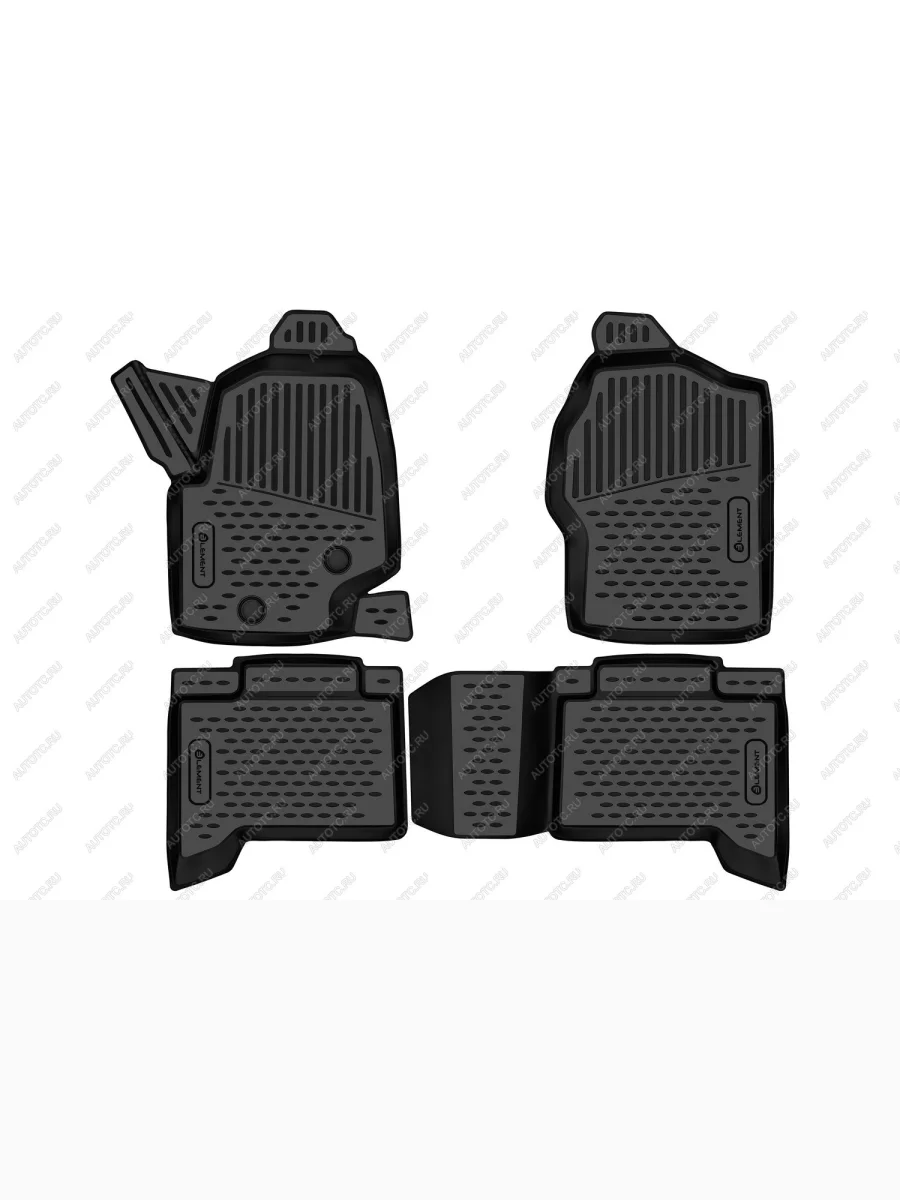 Коврики 3D в салон Element  BAIC BJ40 (2022-2025) (черные)  в Керчи Республика Крым