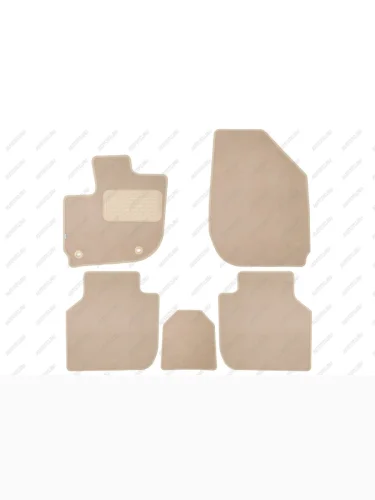 Коврики в салон Klever Premium HONDA Jazz Fit Crosstar 2023-, хб., 5шт (текстиль, бежевые)  Хонда Джаз Klever klever0401803722112kh