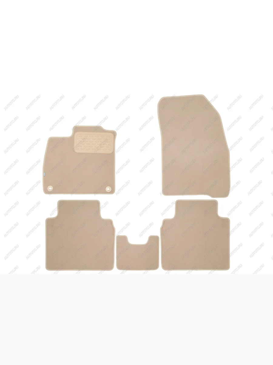 Коврики в салон Klever Premium HONDA HONDA Accord XI 2023-, сед., 5шт (текстиль, бежевые)  Хонда Аккорд Klever klever0401803822112kh  в Самаре Самарской области