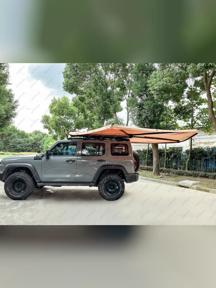 Маркиза автомобильная (веерная, 2,5х2,5 м, левая) РИФ Fiat Doblo K9 рестайлинг (2024-2025)  с доставкой в г. Керчь