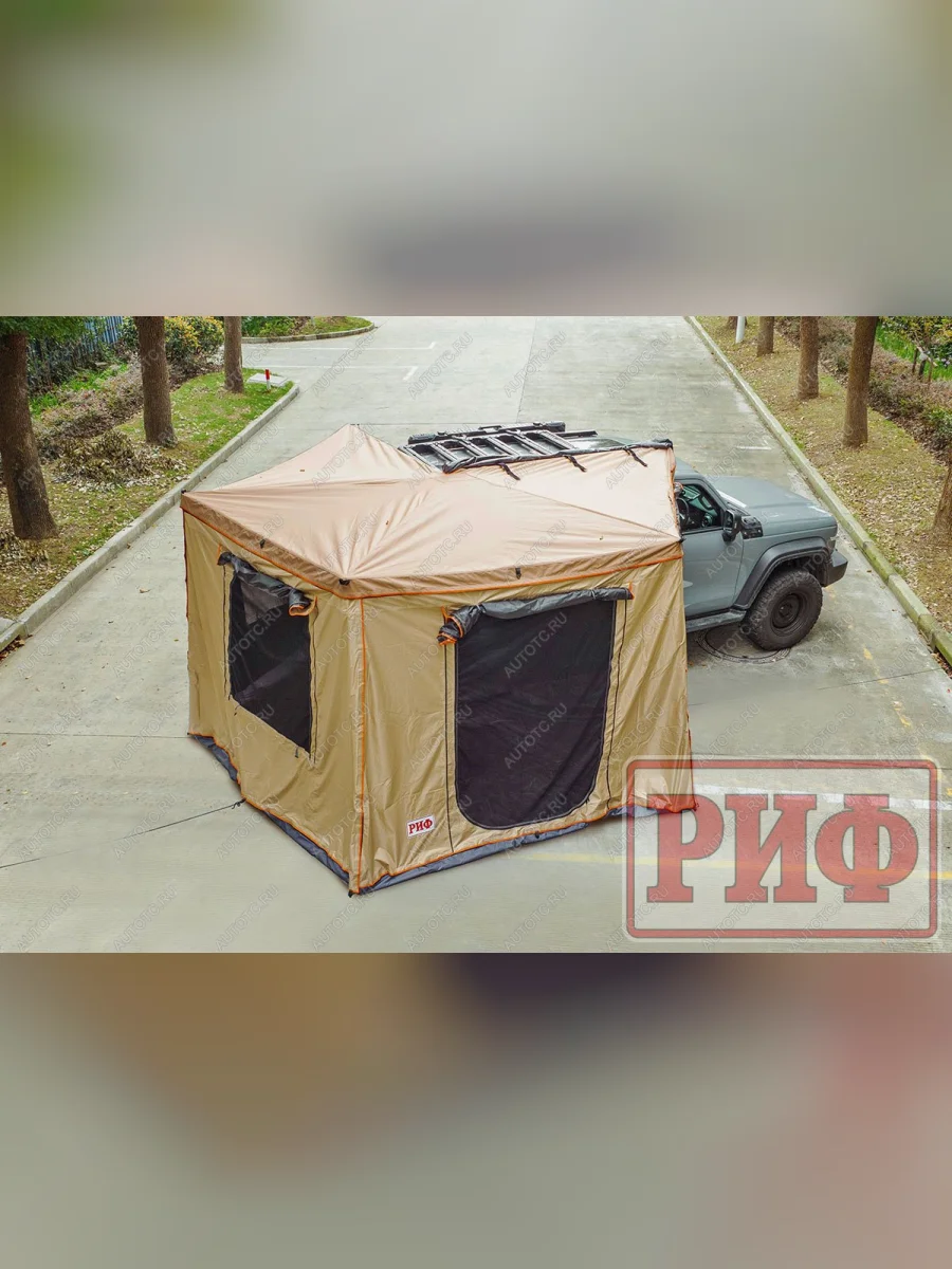 Стенки к автомобильной веерной маркизе (тамбур) РИФ 2х2 м (правые)  rifanf062020602w  в Воронеже Воронежской области