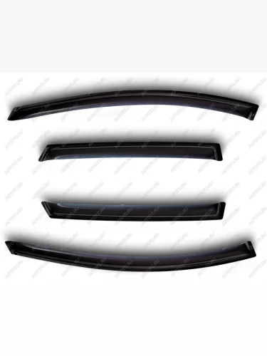 Дефлекторы боковых окон Ford Mondeo, 2015-2019Fusion, 2012-2020, 4ч., темныйхром  Форд Мондео SIM nld.sfomon1532-cr