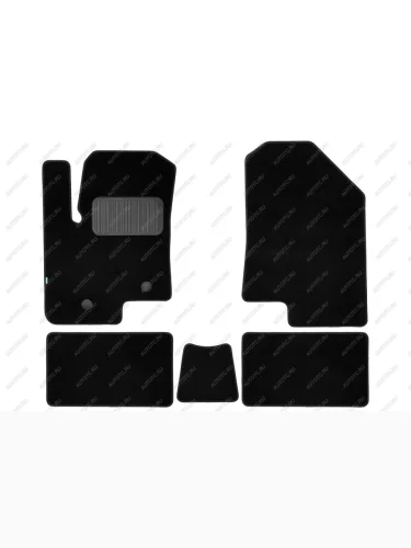 Коврики в салон Klever Premium CHANGAN CS35Plus 2021-, кросс., 5 шт (текстиль)  Чанган СиЭс 35 плюс Klever klever0509200722110kh