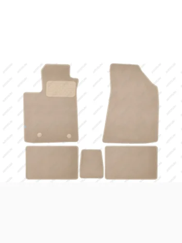 Коврики в салон Klever Premium CHANGAN Lamore 2023-н.в.  Uni-L 2024-н.в., седан, 5 шт (текстиль, бежевые)  Чанган Ламор, ЮНИ-Л Klever klever0409200822112kh
