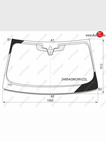 Стекло лобовое (камера, датчик дождя, молдинг) FUYAO (зеленое) BMW 5 серия  7 G30 (2020-2024) седан рестайлинг