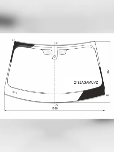 Стекло лобовое (Датчик дождя Проекция Молдинг) BMW X5 18-  X7 18- FUYAO 2492AGAMUVZ