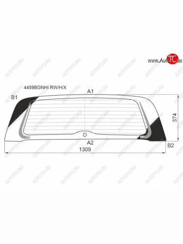 Стекло заднее (Цвет зеленый Обогрев) Kia Soul 19- XYG 4459BGNHI RW/H/X
