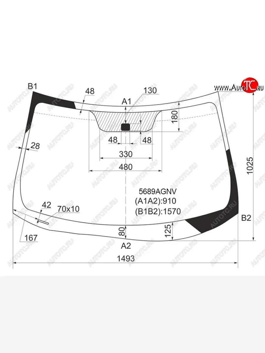 Стекло лобовое FUYAO Peugeot 4008 (2012-2017) (зеленое)  в Керчи Республика Крым
