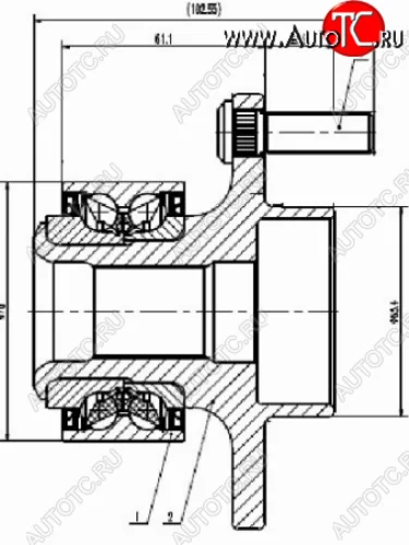 Ступичный узел перед FORD C-MAXFOCUS II 03- ILJIN IJ132027