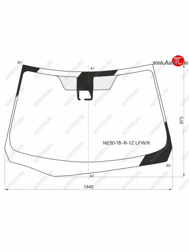 Стекло лобовое (Камера) Toyota Corolla Fielder (E160) 17-  Corolla Axio (E160) 17- XYG NE50-18-R-1Z LFW/X