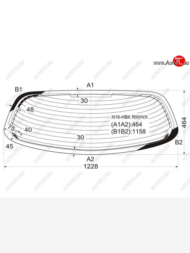 Стекло заднее (Цвет зеленый Обогрев) Nissan Almera 00-06 XYG N16-HBK RW/H/X