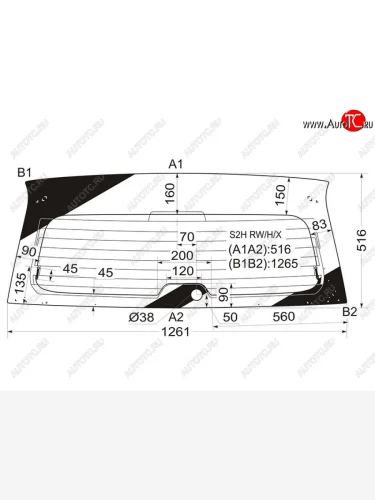 Стекло заднее (Цвет зеленый Обогрев) Honda HR-V 98-07 XYG S2H RW/H/X