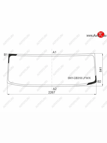 Стекло лобовое SANY SYZ320C-8S 14- XYG SNY-CB318 LFW/X