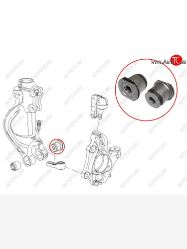 Сайлентблок Chevrolet Cruze 09-15  Opel Astra 09-15  Insignia 08-17 SAT ST-13331828B