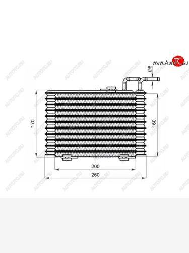 Радиатор охлаждения CVT MITSUBISHI OUTLANDER 12- SAT ST-2920A290