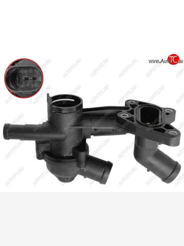 Корпус термостата в сборе VW POLO 10-15 1,2SKODA RAPID 13-21 CGPCFABIA 00-15 SAT ST-404-0008