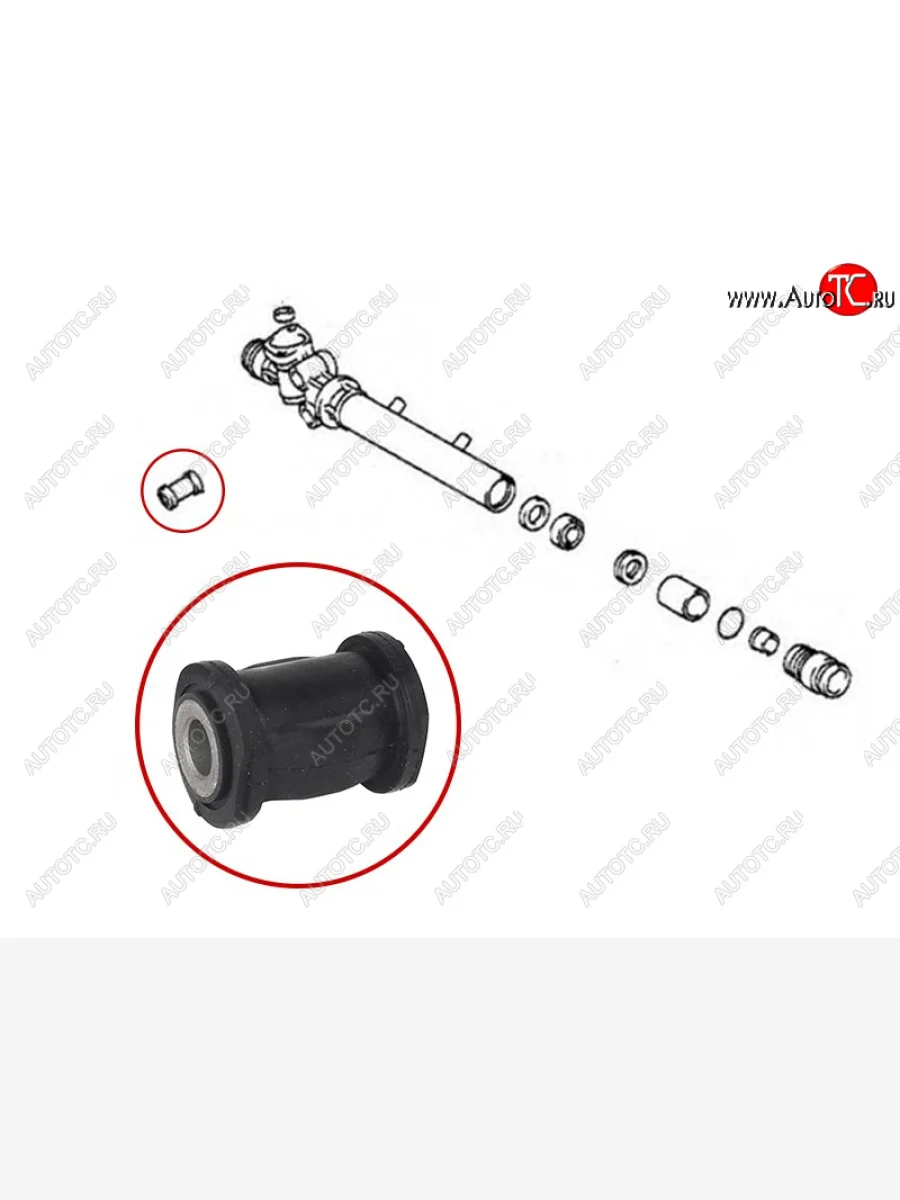Втулка рулевой рейки Toyota Crown 95-07  Mark II (X100) 96-00  Lexus IS 98-05  Toyota Altezza 98- SAT ST-45516-30020B  в Самаре Самарской области