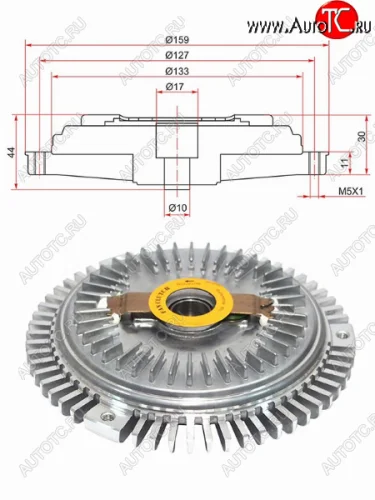 Вискомуфта SSANGYONG REXTON 01-07TAGAZ TAGER 08-13 SAT ST-6612003922
