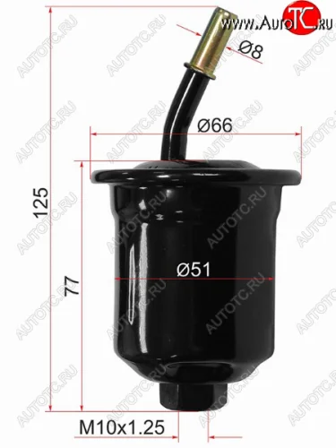 Фильтр топливный MITSUBISHI PAJERO SPORT 6G72 98-09 SAT ST-MR239580