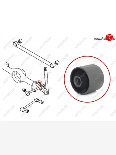 Сайлентблок Mitsubishi Pajero iO 98-07  Pajero Pinin 98-05 SAT ST-MR510327