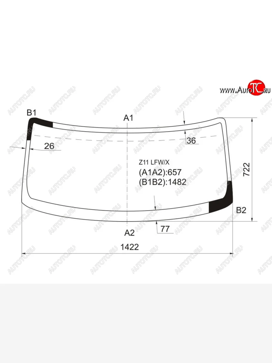 Стекло лобовое Nissan Cube 02-08  Cube Cubic 03-08 XYG Z11 LFW/X  в Керчи Республика Крым